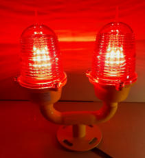 32cd Double 230V AC RED LED Aviation Light